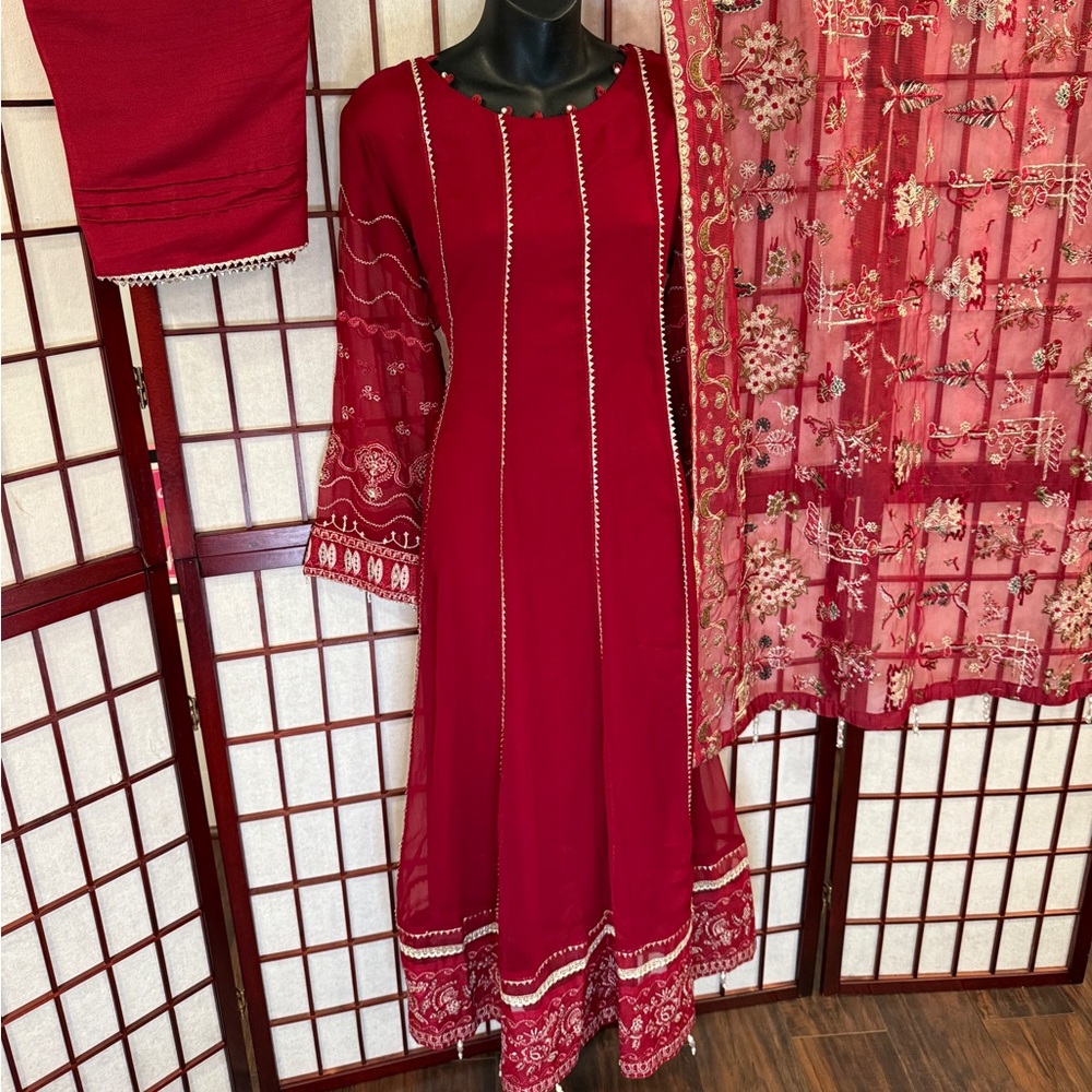 Chiffon long gown